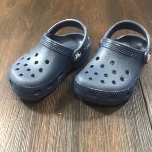 Navy Crocs